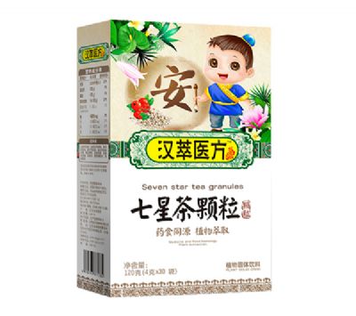 汉萃医方七星茶颗粒120g盒装