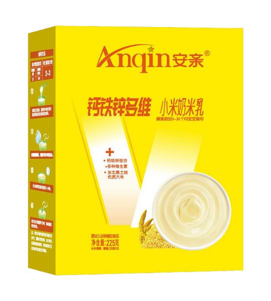 安亲钙铁锌多维小米奶米乳225g